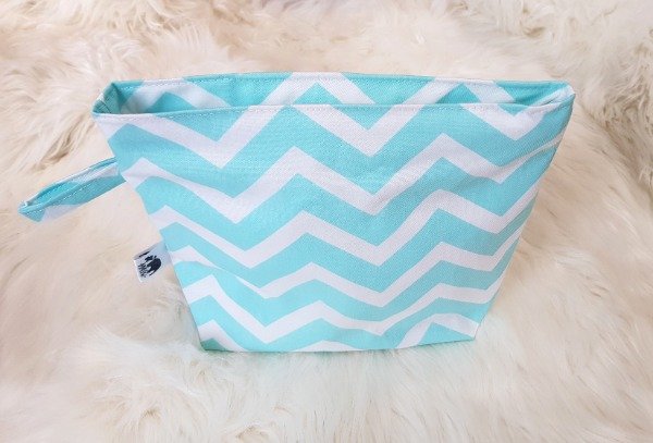 Neceser zig zag aqua