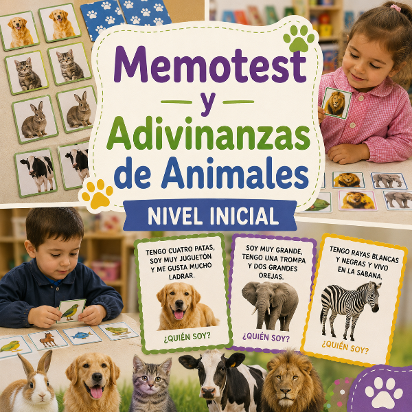 Producto - Memotets + Adivinanzas de Animales