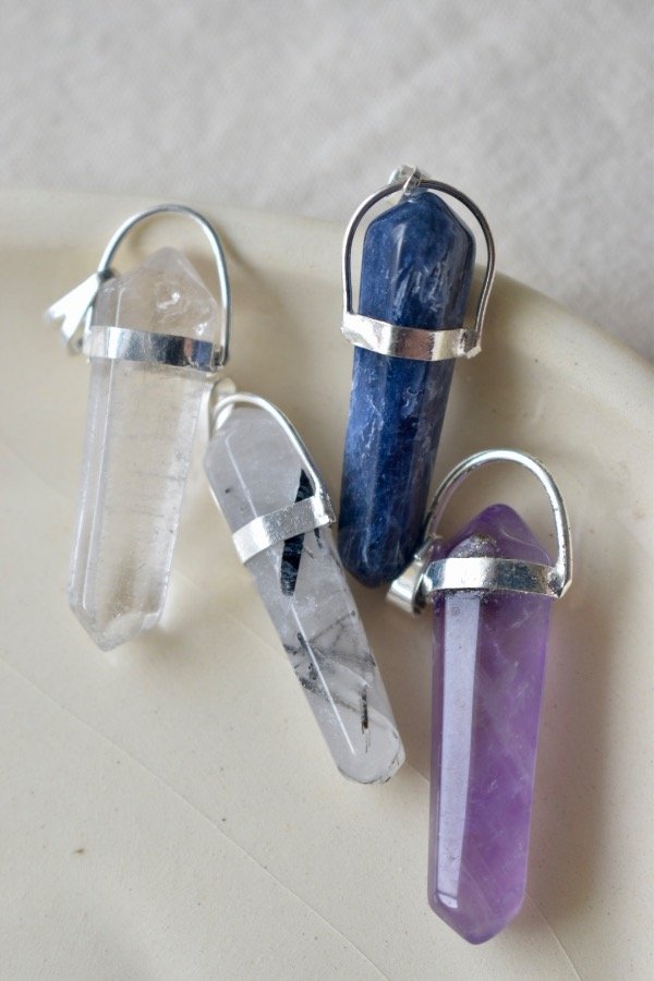 Producto - Dije bipolar Cuarzo cristal