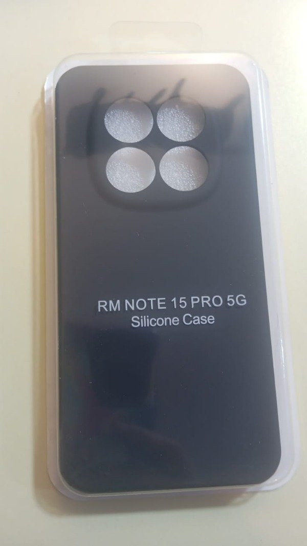 Producto - Funda Silicone Case Negro para Xiaomi Redmi Note 15 Pro