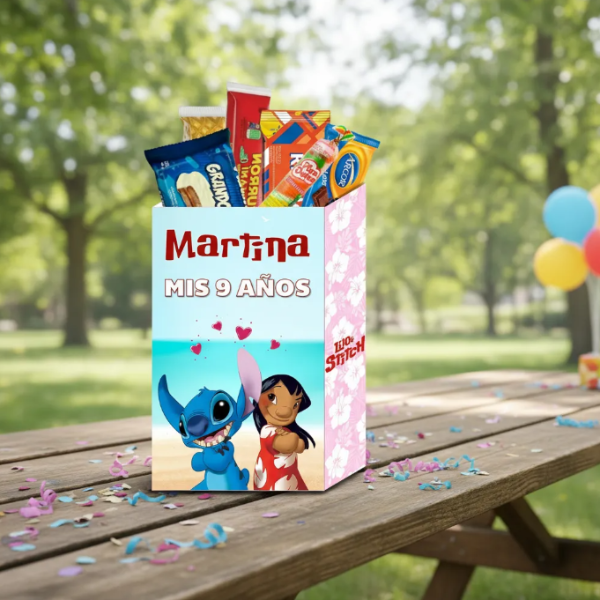 Producto - Bolsita Golosinera Imprimible Editable Lilo y Stitch