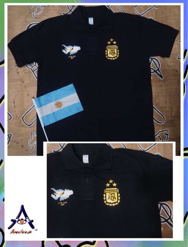 Producto - Remeras algodón unisex Malvinas  Arg - 3
