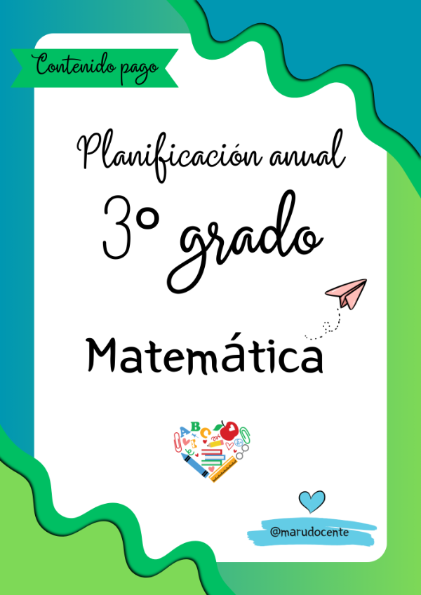 Producto - ANUAL MATEMÁTICA - TERCER GRADO