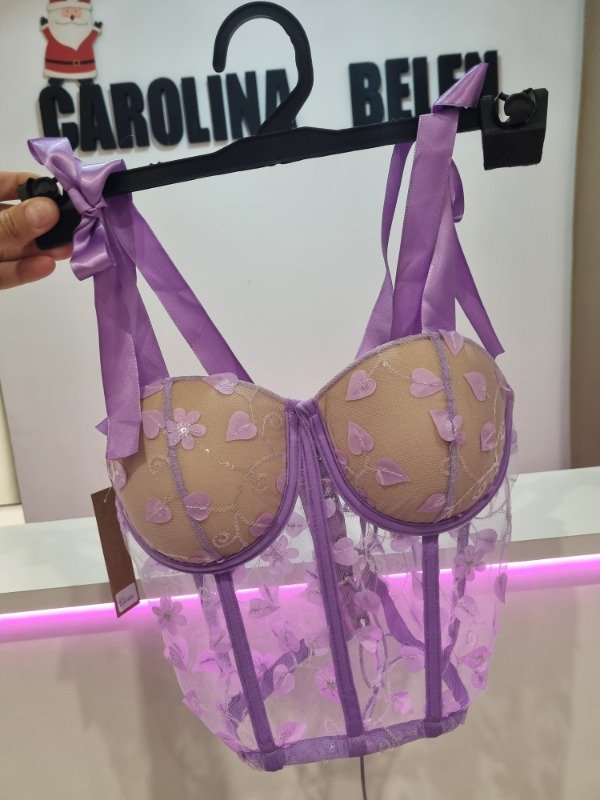 Producto - Corset lazo lila