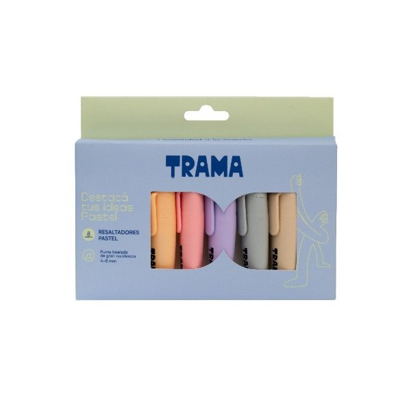 Producto - Resaltador Trama pastel x8