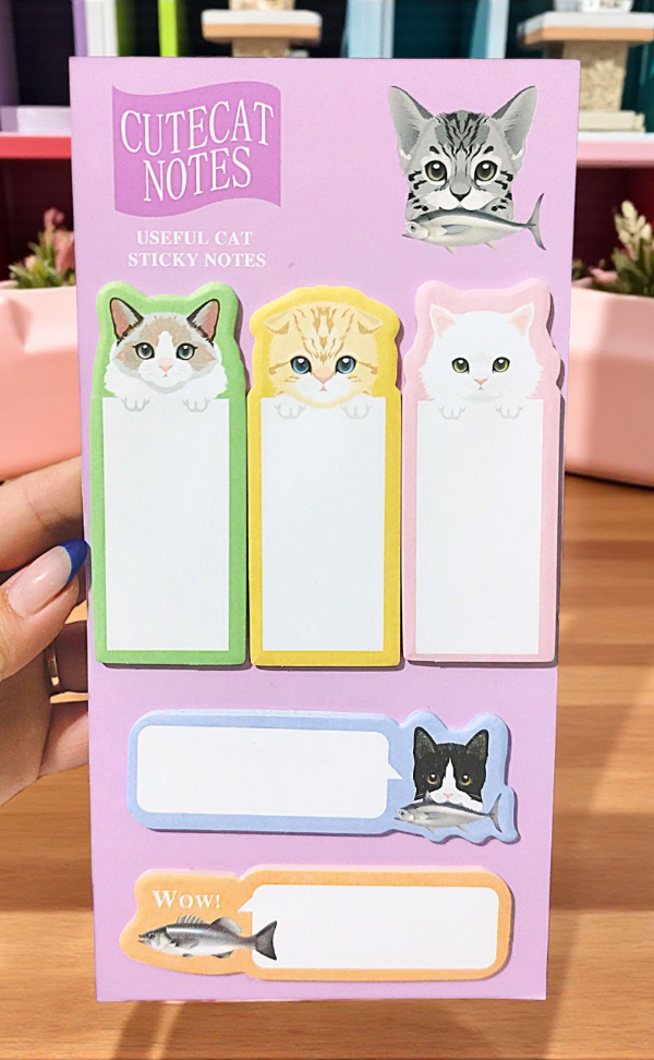 Producto - Set de Notas Adhesivas de Gatos #2