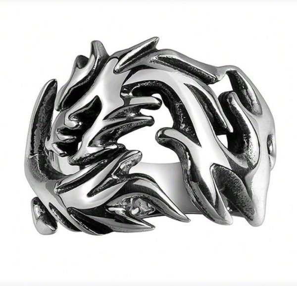 Producto - Anillo dragón acero