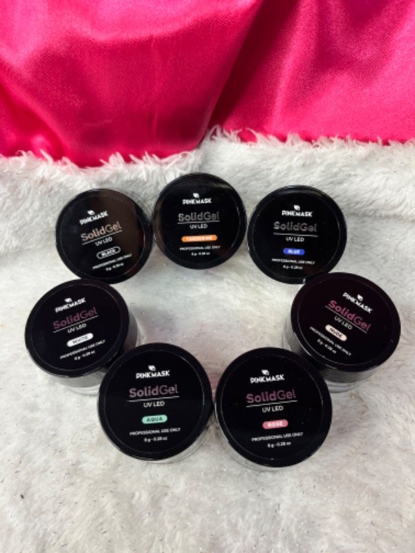 Producto - Gel sólido/relieve colores-Pink Mask - 1