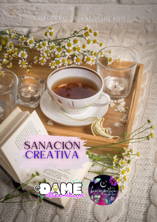 Producto - Cuaderno de Autocuidado. Sanación Creativa: Manzanilla y Cacao.