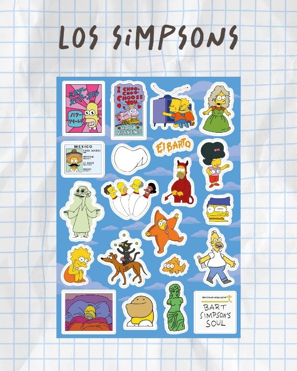 Producto - Plancha Los Simpsons A5