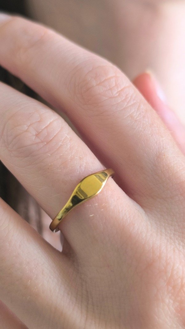 Producto - Anillo Flat Dorado