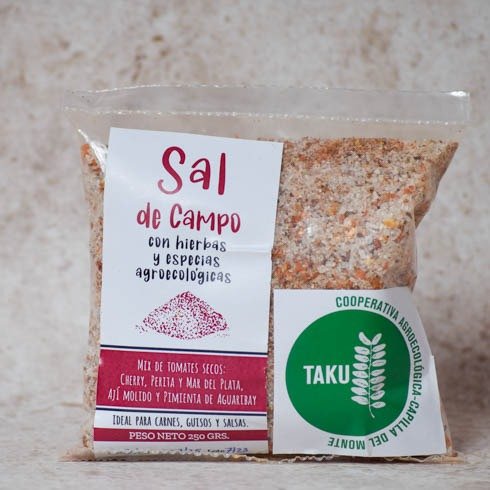 Producto - Sal de campo saborizada libre de gluten - 250 Gr - Taku