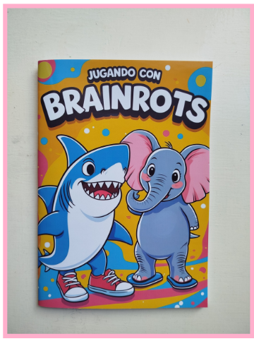 Producto - Cuaderno para colorear + actividades creativas - Brainrot italiano