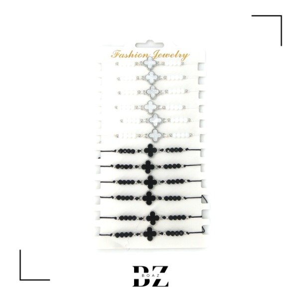 Producto - PULSERA DE HILO CON DIJE X 12 PCS EN CARD - 1964-4
