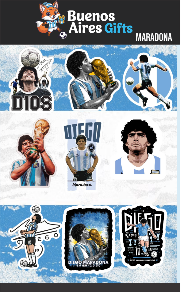 Producto - PLANCHA DE STICKER MARADONA