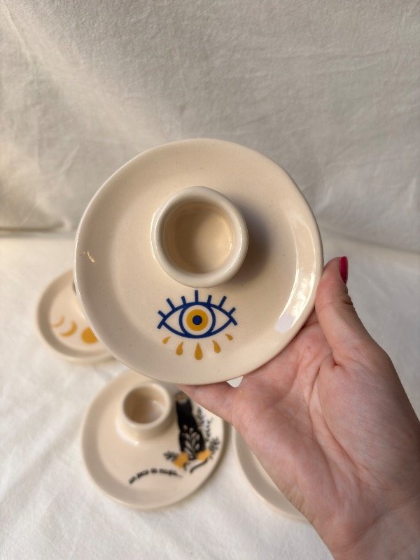 Producto - Portavela platito multiuso ojo turco