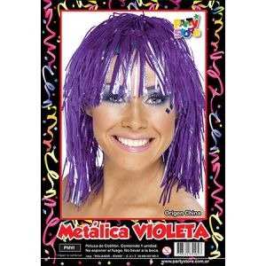 Producto - PELUCA METALIZADA VIOLETA