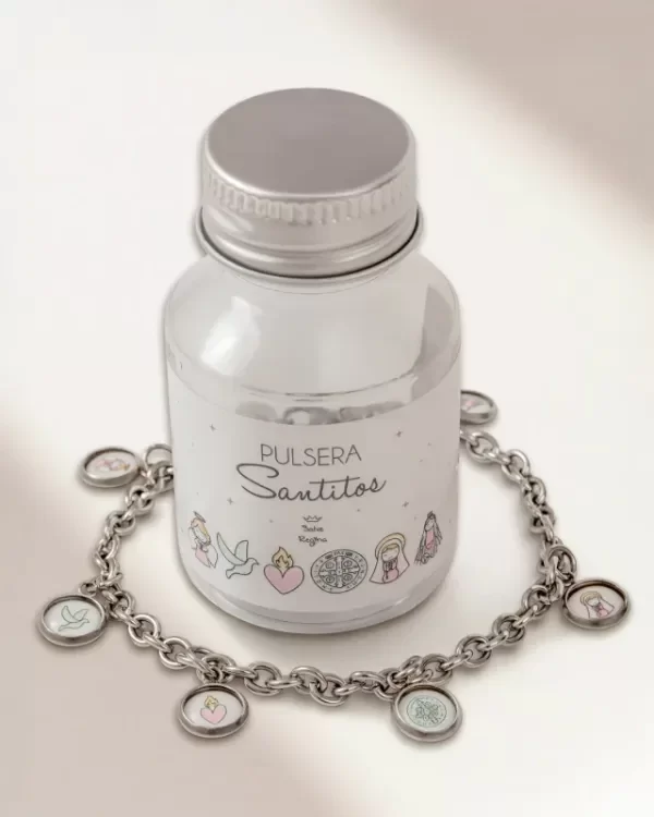 Producto - PULSERA ACERO SANTITOS ( SALVE REGINA )