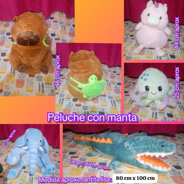 Producto - Peluche con manta x1