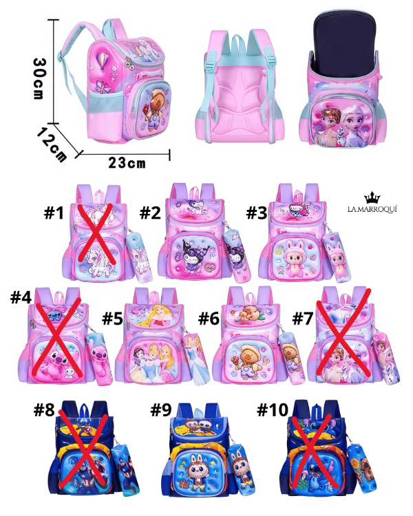 Producto - Mochila Infantil Rígida 3D Set-2