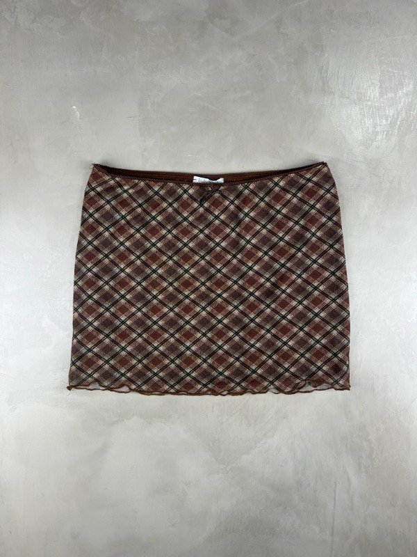 Producto - Micro-tulle Plaid Skirt