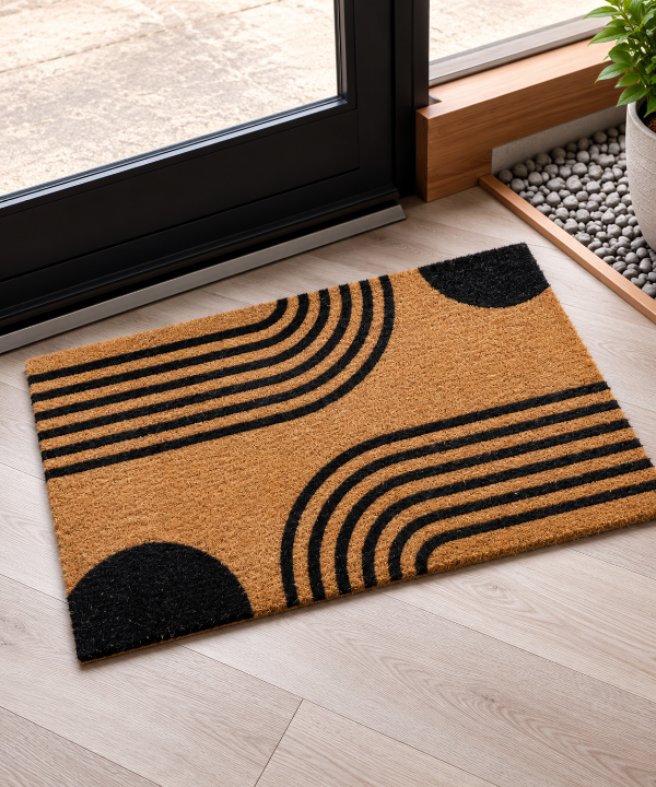 Producto - Felpudo 40x60 base goma circulos lineas