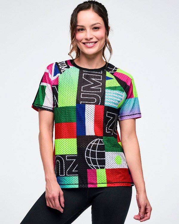 Producto - Worldwide Mesh Crew Neck Top