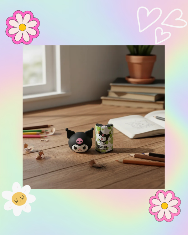 Producto - Sacapuntas + Goma Kuromi
