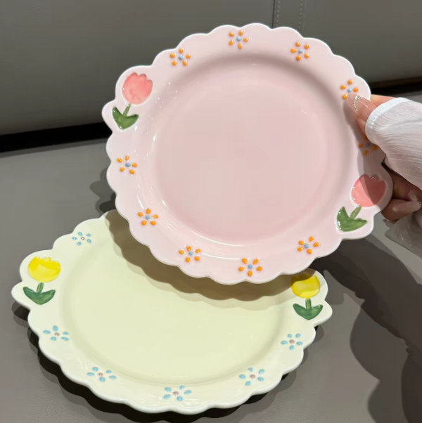 Producto - Plato Cerámica Flor