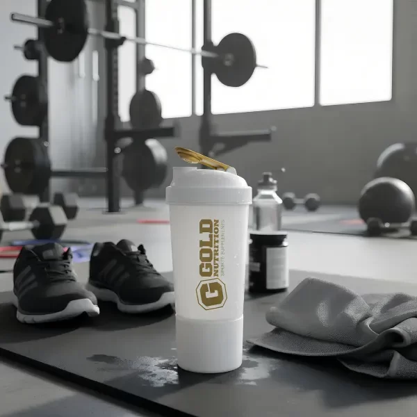 Producto - SHAKER CON COMPARTIMIENTO GOLD NUTRITION - 5
