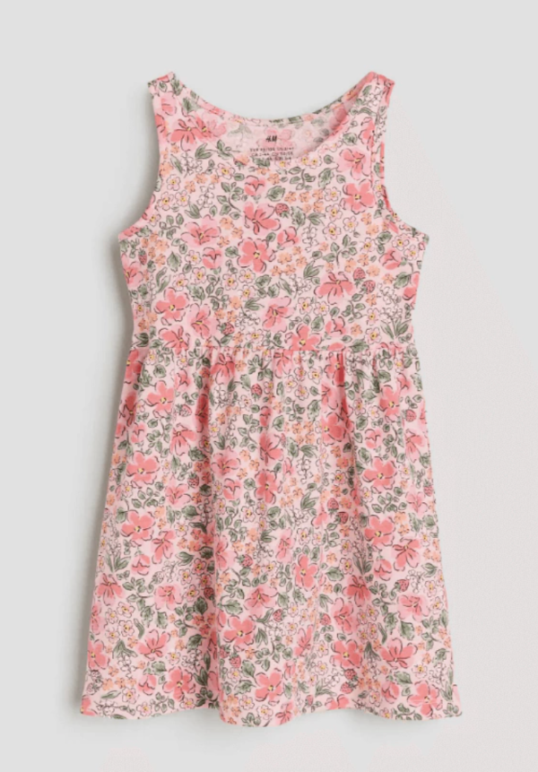 Producto - Vestido para Niñas Marca H M Rosa Flores