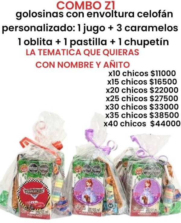 Producto - Combo rayo mcQueen z1