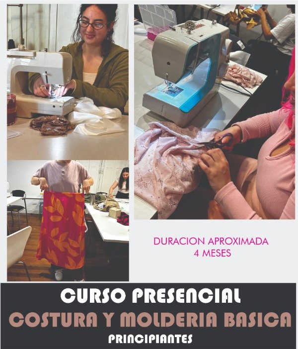 Producto - Curso presencial de COSTURA Y MOLDERIA  BASICA INICIAL