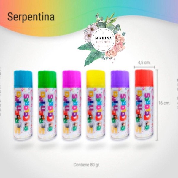 Producto - Serpentina 6 de colores disponibles