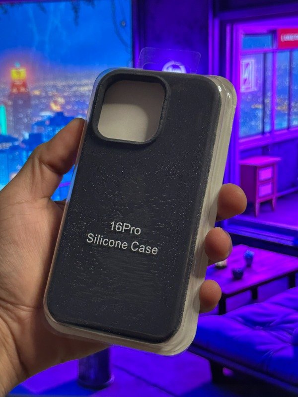 Producto - FUNDA SILICONE IPHONE 16 PRO (NEGRO)