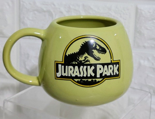 Producto - Taza bocha Jurassic Park verde manzana 500 cc