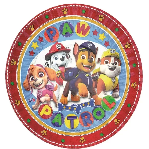 Producto - PLATO PAW PATROL X8 POLIPAPEL