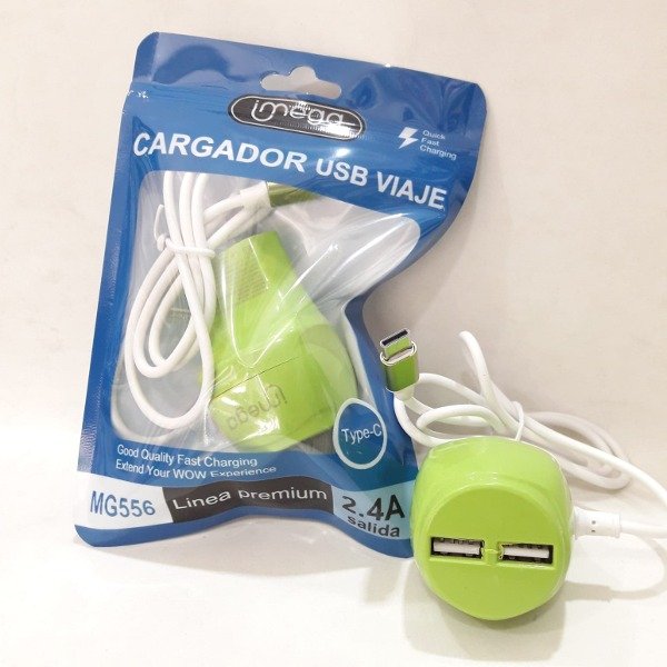 Producto - CARGADOR IMEGA TIPO C 2.4A 556