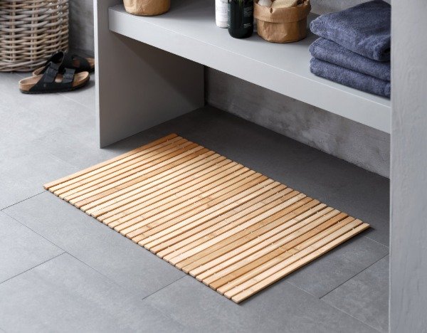 Producto - Alfombra de baño de madera de Bambu