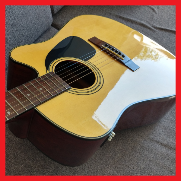 Guitarra electroacústica Samick sw-210ce Fabricación coreana de la década  del 90 - Hacelo Circular