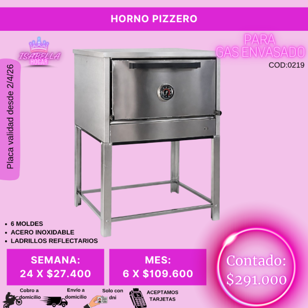 Producto - HORNO PIZZERO 6 MOLDES