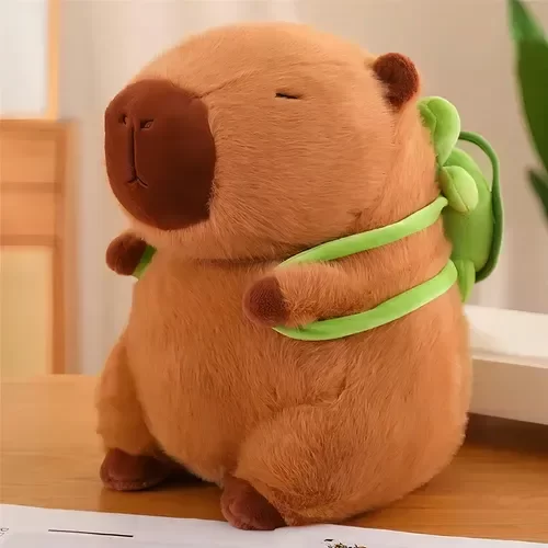 Producto - Peluche Capibara con Mochila Tortuguita