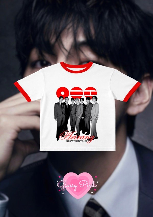 Producto - Baby Tee detalles en rojo Aliens - DTF