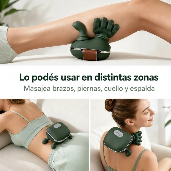 Producto - MASAJEADOR CERVICAL PARA CUELLO CON CALOR PARA ESPALDA HOMBROS RECARGABLE VIRAL - 4