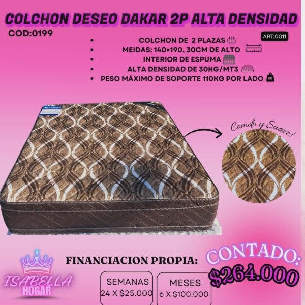 Producto - COLCHON DESEO DAKAR 2P