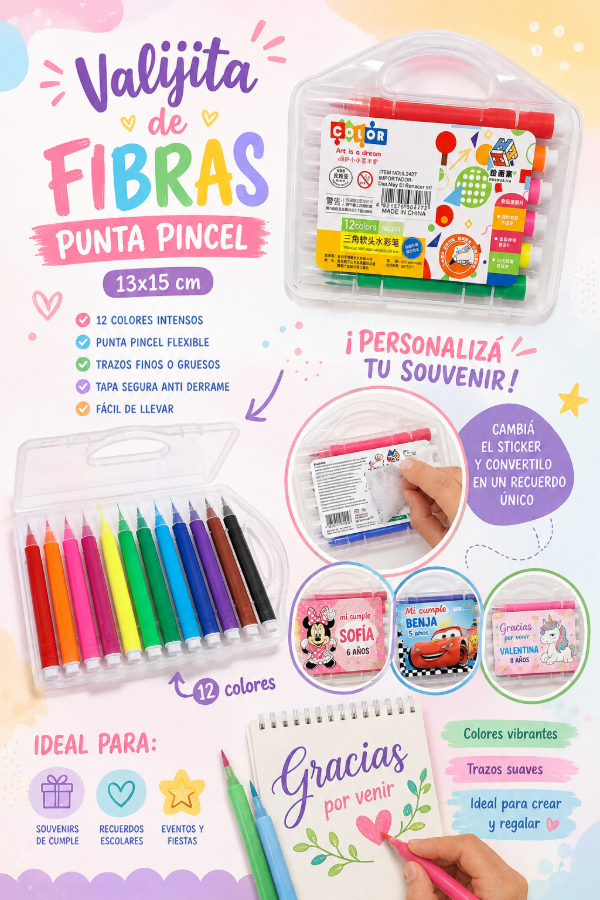 Producto - Valija fibra punta pincel - 0