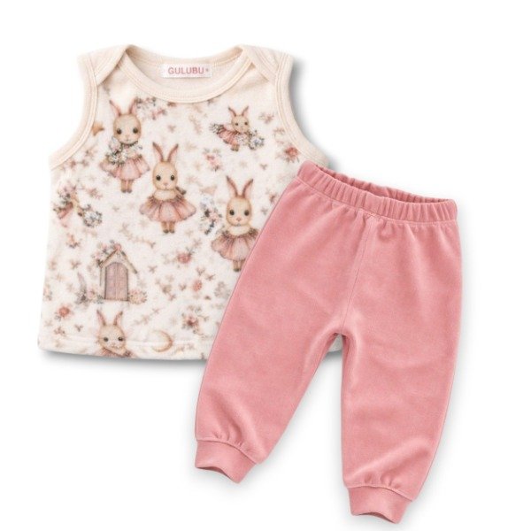 C177-Conjunto chaleco coneja
