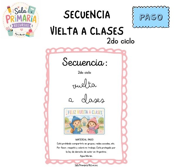 Producto - Vuelta a clases 2do ciclo