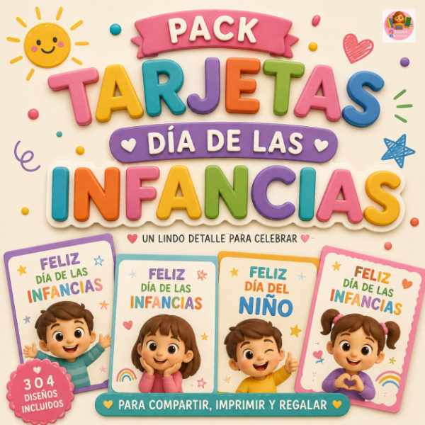 Producto - "PACK TARJETAS DÍA DE LAS INFANCIAS"