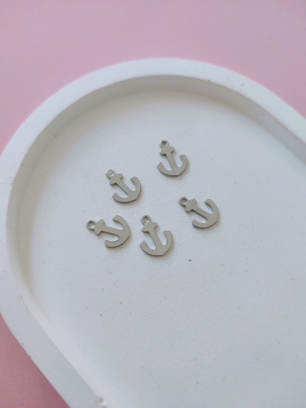 Producto - Dije Ancla Mini / Acero Quirúrgico / 5 Unidades